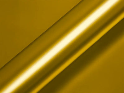 Color swatch of Hexis HX30000 Super Chrome Satin Gold Vinyl Wrap HX30SCH07S