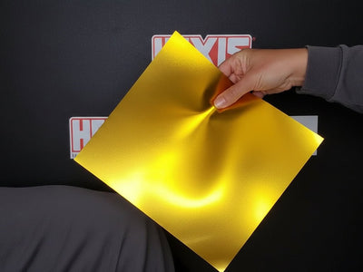Roll of Hexis HX30000 Super Chrome Satin Gold Vinyl Wrap HX30SCH07S