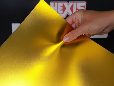 Roll of Hexis HX30000 Super Chrome Satin Gold Vinyl Wrap HX30SCH07S