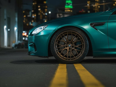 DIY BMW M6 wrapped in Satin HX30000 Super Chrome Turquoise car wrap film HX30SCH09S