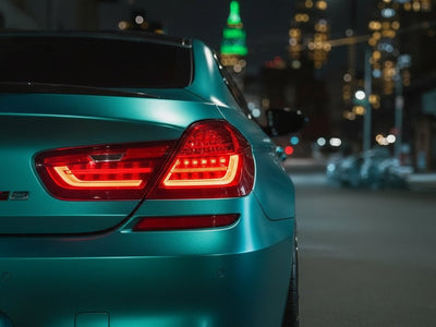 BMW 6 Series wrapped in Hexis Satin HX30000 Super Chrome Turquoise wrap film HX30SCH09S