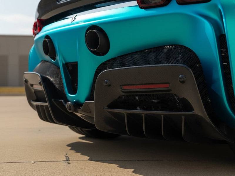 DIY Ferrari 812 Superfast wrapped in Satin HX30000 Super Chrome Light Blue vinyl wrap HX30SCH11S