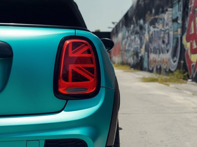 MINI Cooper wrapped in Satin HX30000 Super Chrome Light Blue wrap film HX30SCH11S