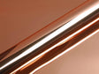 Color swatch of Hexis HX30000 Super Chrome Gloss Rose Gold Vinyl Wrap HX30SCH12B