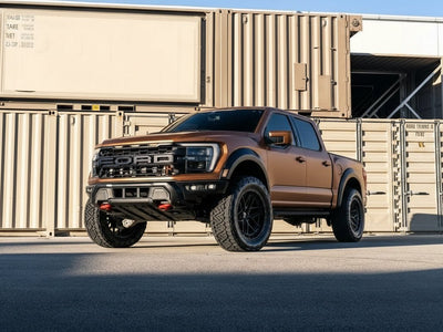 Ford F-150 Raptor wrapped in Satin HX30000 Super Chrome Arabica Copper automotive vinyl film HX30SCH15S