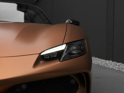 DIY Ferrari 488 wrapped in Satin HX30000 Super Chrome Arabica Copper wrap film HX30SCH15S