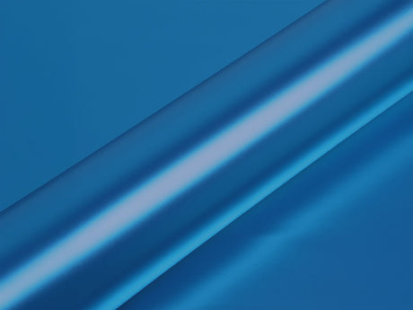 Color swatch of Hexis HX30000 Super Chrome Satin Rigel Blue Vinyl Wrap HX30SCH17S