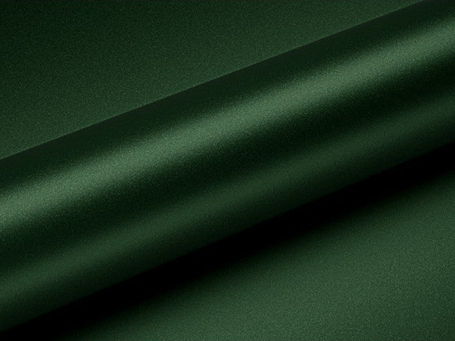 Color swatch of Hexis HX30000 Super Chrome Satin Canopy Green Vinyl Wrap HX30SCH18S