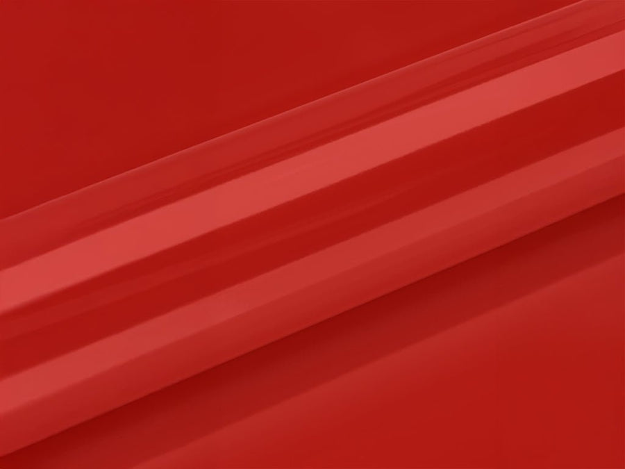 Color swatch of Hexis HXONE Super Gloss Lava Red Vinyl Wrap HXONE400