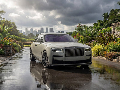 Rolls-Royce Ghost wrapped in Super Gloss HXONE™ Seal Khaki restyling film HXONE702