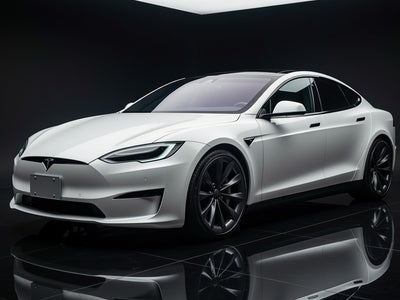 Tesla S wrapped in SuperGloss HXONE™ Alpine Gray wrap film HXONE802