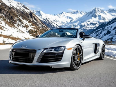 DIY Audi R8 wrapped in Super Gloss HXONE™ Alpine Gray vinyl wrap HXONE802