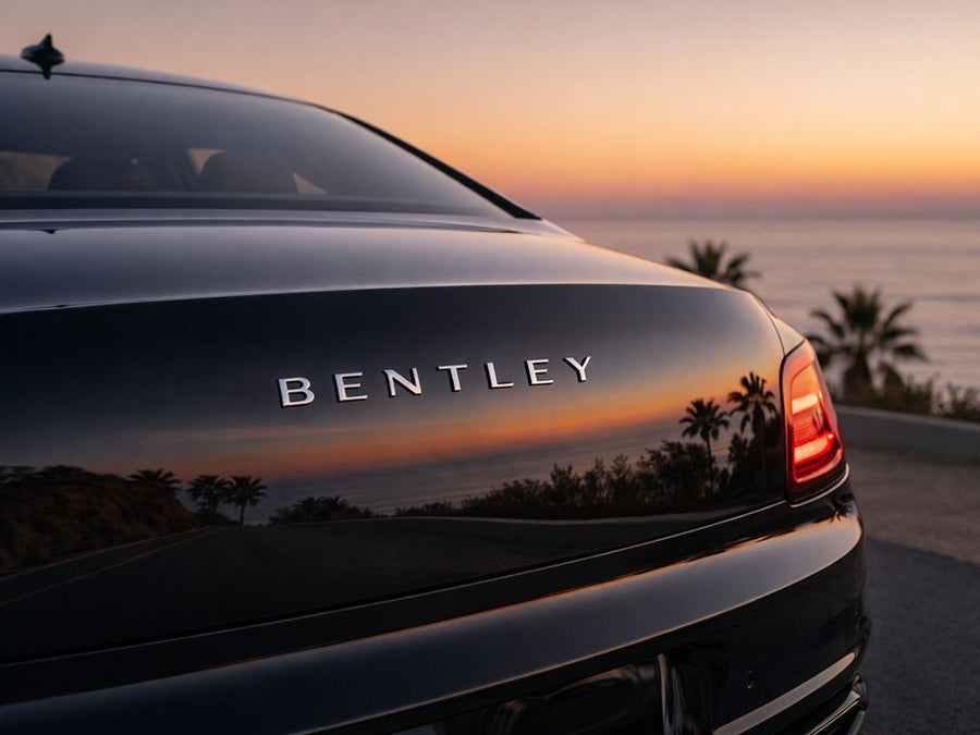 Bentley wrapped in SuperGloss HXONE™ Deep Black automotive vinyl film HXONE901