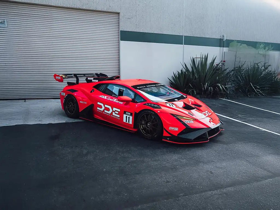 Lamborghini Huracán wrapped in Inozetek None Limited Special Edition Daily Driven Exoitcs DDE 720GTR Pink wrap film detail