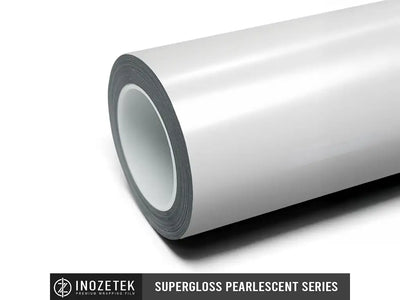 Inozetek SuperGloss Pearlescent Pearl White restyling film vinyl wrap roll