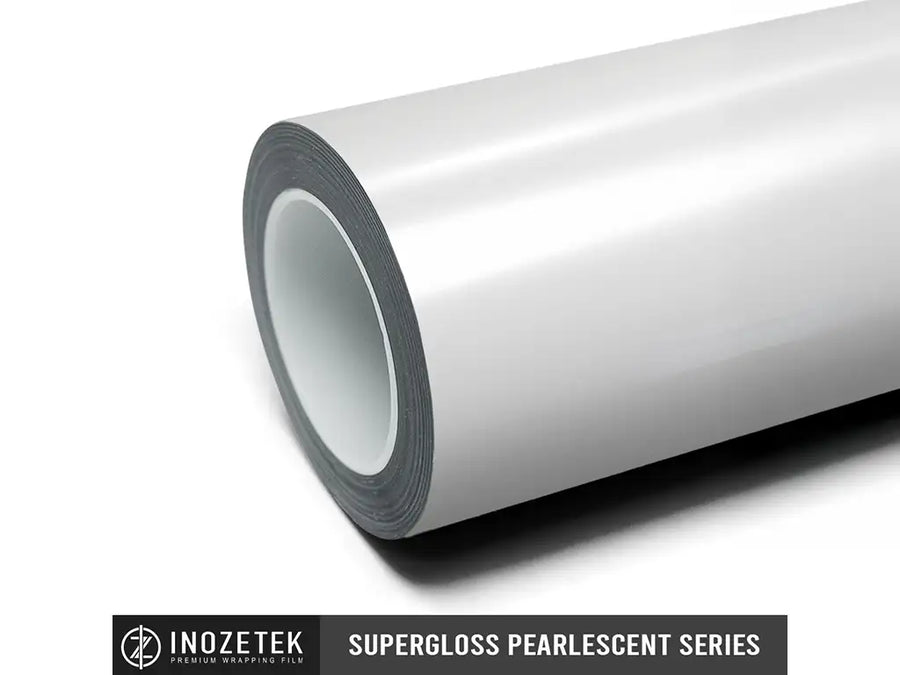 Inozetek SuperGloss Pearlescent Pearl White restyling film vinyl wrap roll