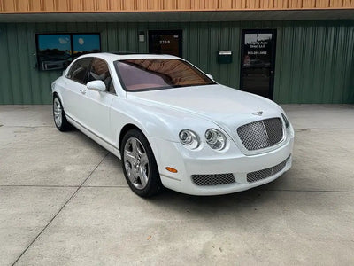 Bentley Continental Flying Spur wrapped in Inozetek Super Gloss Pearlescent Pearl White restyling film