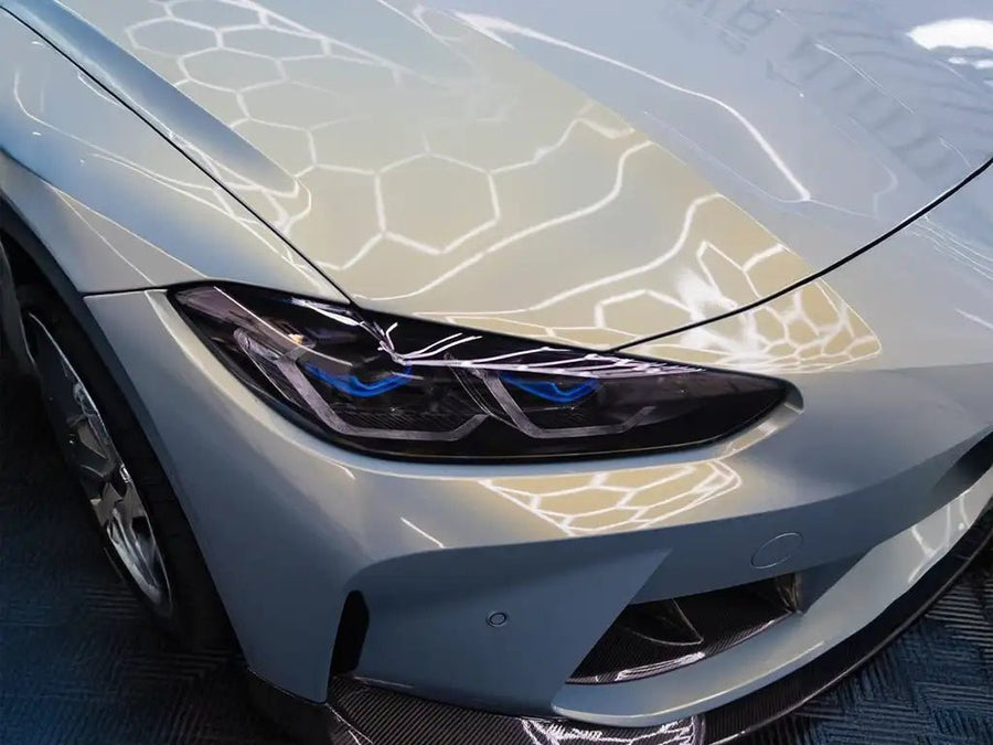 BMW 4 Series wrapped in SuperGloss Pearlescent Urban Bamboo car wrap film