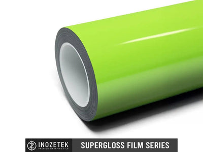 DIY Inozetek SuperGloss Acid Green wrap film vinyl wrap roll