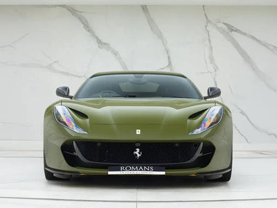 Ferrari 812 Superfast wrapped in Inozetek Super Gloss Army Green wrap film