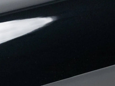 color swatch sample of Inozetek Super Gloss Black Out vinyl wrap