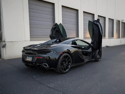 McLaren 570S wrapped in Inozetek SuperGloss Black Out vinyl wrap