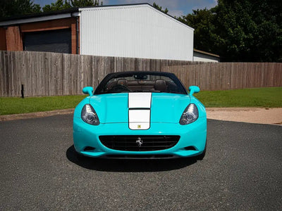 Ferrari California wrapped in None Limited Special Edition Caribbean Sea wrap film