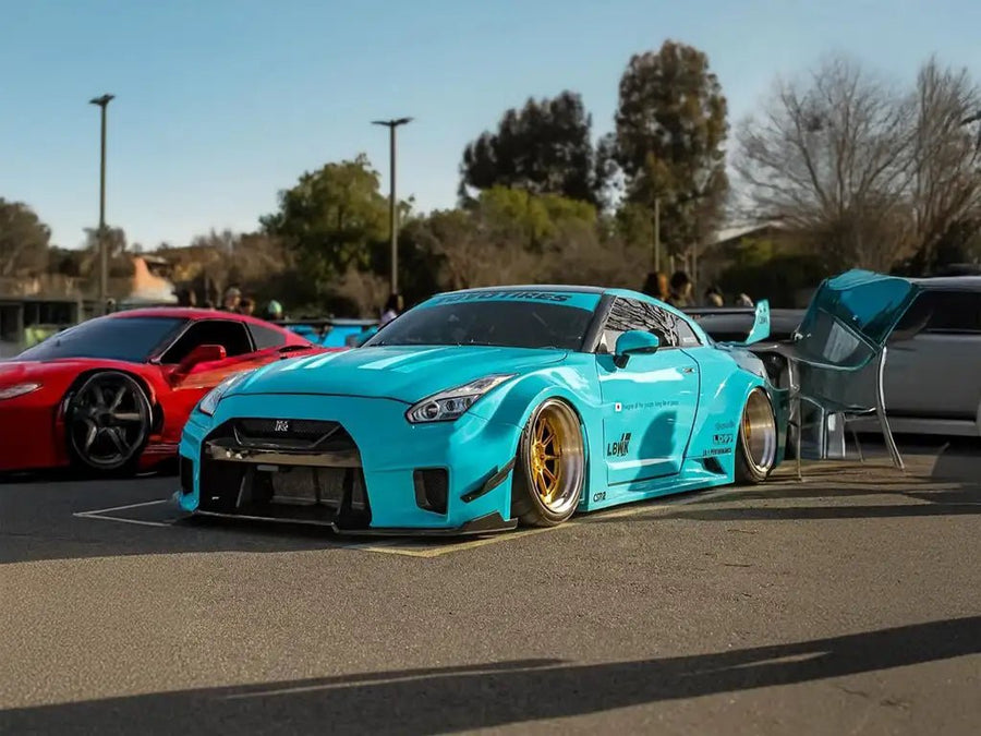 Nissan GT-R wrapped in None Limited Special Edition Caribbean Sea vinyl wrap