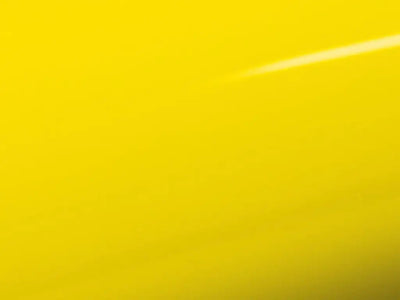 color swatch sample of Inozetek Super Gloss Citrus Yellow wrap film