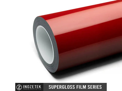 Inozetek SuperGloss Corsa Red automotive vinyl film vinyl wrap roll
