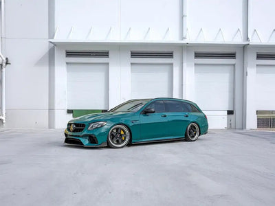 Mercedes-AMG E63 S Wagon wrapped in Super Gloss Era Green restyling film