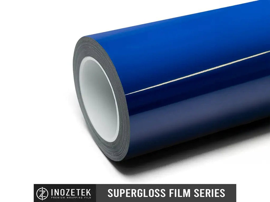 DIY Inozetek SuperGloss Maritime Blue car wrap film vinyl wrap roll