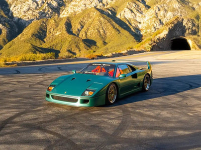 Ferrari F40 wrapped in SuperGloss Liquid Metallic Aventurine automotive vinyl film