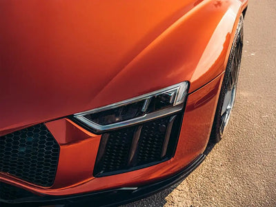 DIY Audi R8 wrapped in Super Gloss Liquid Metallic Molten Copper wrap film