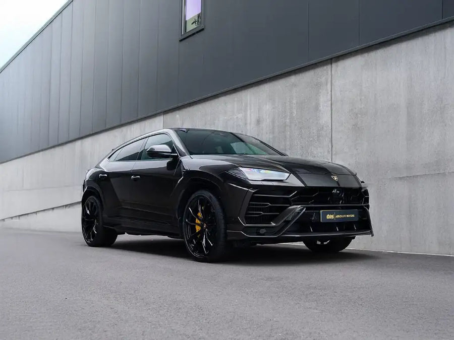 Lamborghini Urus wrapped in SuperGloss Metallic Black car wrap film