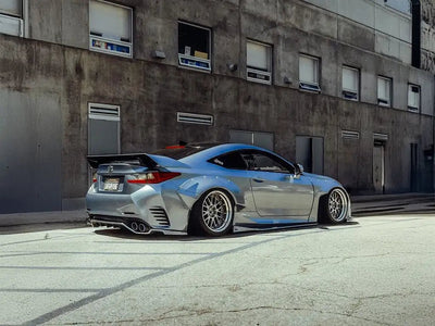DIY Lexus RC wrapped in SuperGloss Liquid Metallic Chrome Silver automotive vinyl film