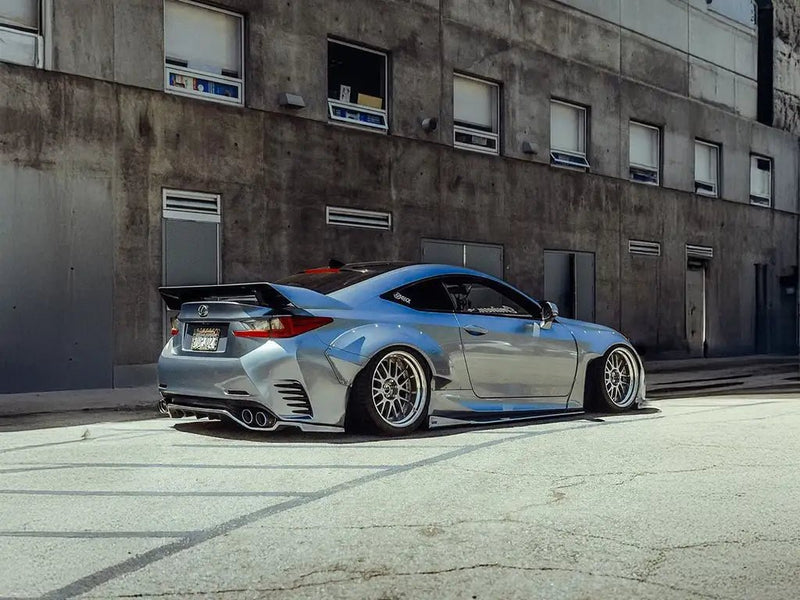 DIY Lexus RC wrapped in SuperGloss Liquid Metallic Chrome Silver automotive vinyl film