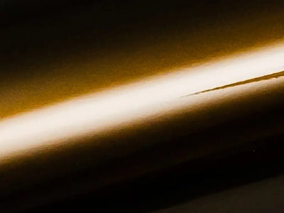 Inozetek SuperGloss Metallic Midnight Gold automotive vinyl film color swatch sample
