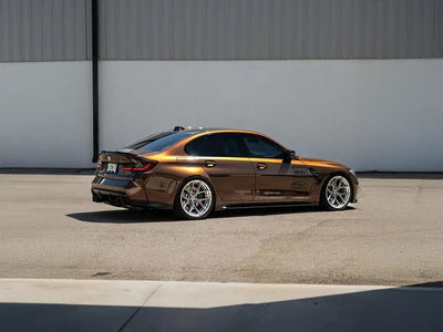 BMW M3 wrapped in Inozetek SuperGloss Metallic Mocha automotive vinyl film