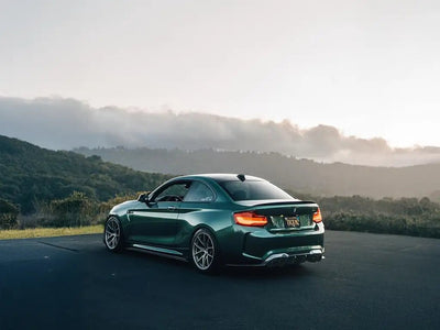 DIY BMW M2 wrapped in SuperGloss Metallic Racing Green automotive vinyl film