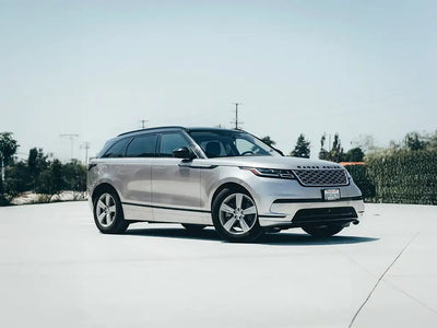 Range Rover Velar wrapped in Super Gloss Metallic Silver vinyl wrap