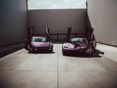 DIY Lamborghini Diablo wrapped in None Limited Special Edition Playboy Amethyst Ash restyling film