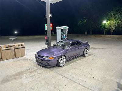 DIY Nissan Skyline GT-R R32 wrapped in None Limited Special Edition Playboy Amethyst Ash automotive vinyl film