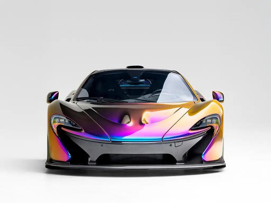 McLaren P1 wrapped in Inozetek None Limited Special Edition Anti Social Social Club Spectrum car wrap film