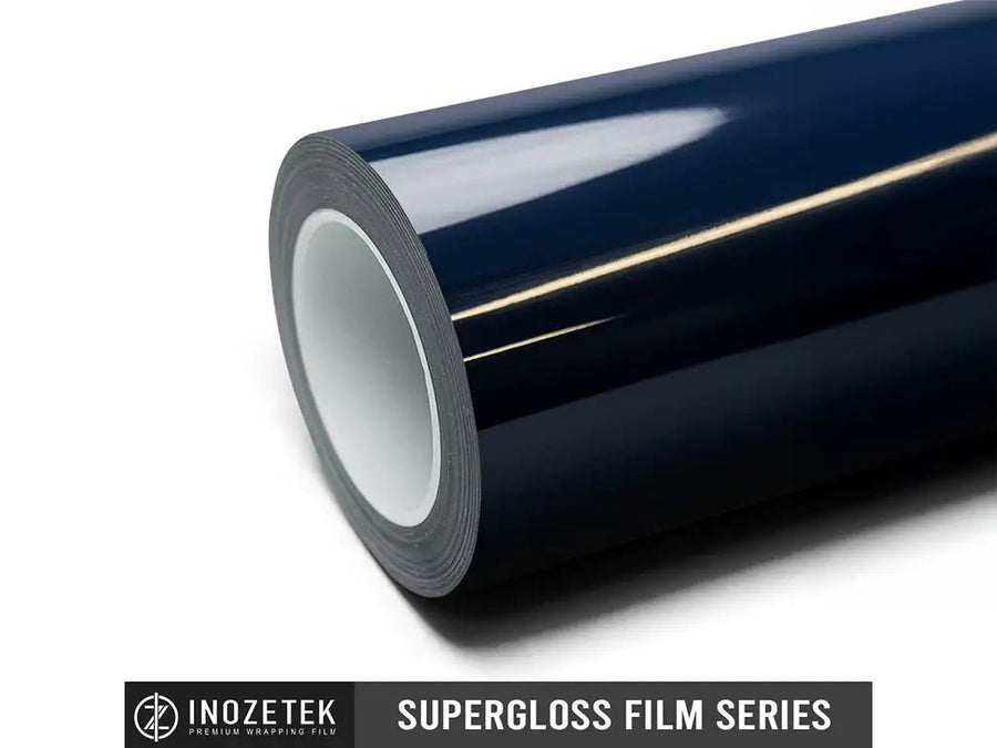 DIY Inozetek SuperGloss Navy Blue restyling film vinyl wrap roll