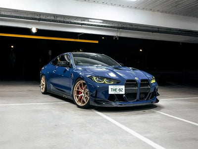 DIY BMW M4 wrapped in SuperGloss Navy Blue wrap film