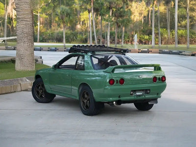 Nissan Skyline R32 wrapped in Inozetek Super Gloss Olive Green wrap film