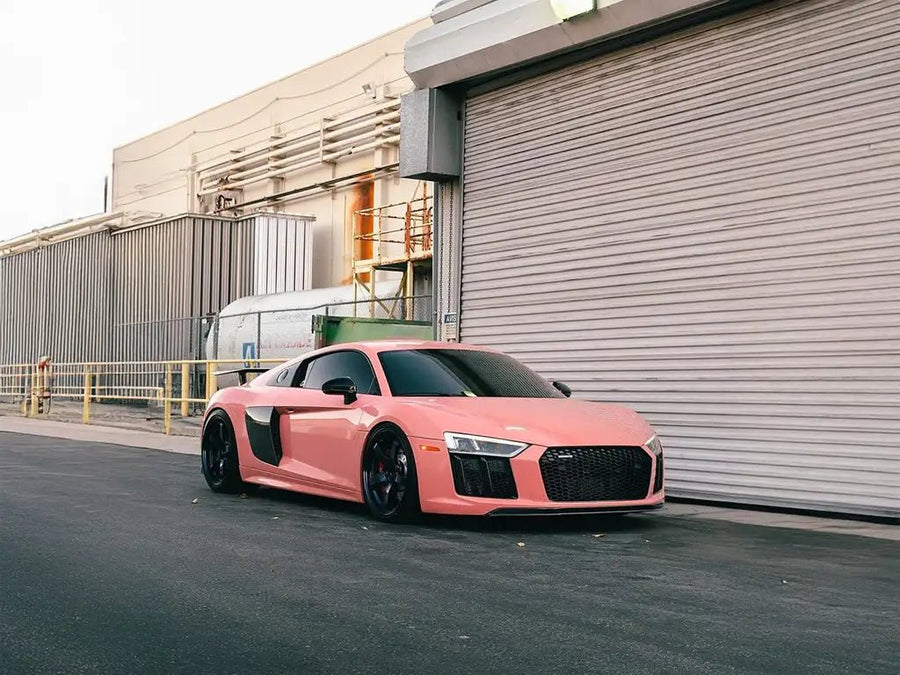 DIY Audi R8 wrapped in Super Gloss Piggy Bank restyling film