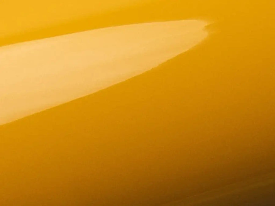 Inozetek Super Gloss Signal Yellow automotive vinyl film color swatch sample
