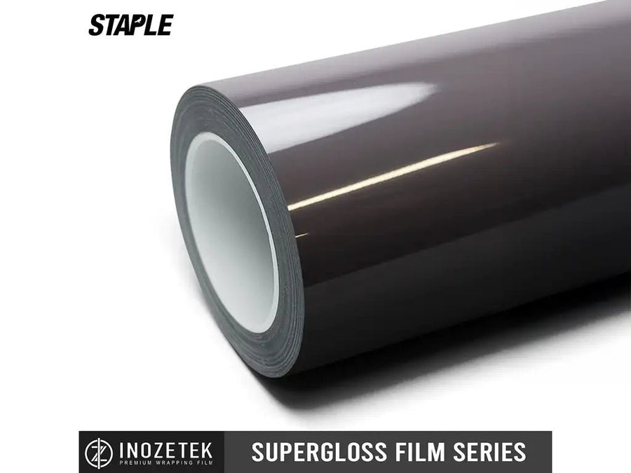 vinyl wrap roll of Inozetek SuperGloss Staple Pigeon Grey vinyl wrap